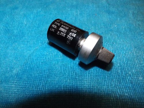 TRW / IRC HELICAL POTENTIOMETER - 200 OHMS  10 TURN DIAL f/ AUDIO / HAM RADIO