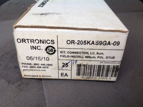 (19)ORTRONICS CONNECTOR KIT OR-205KAS9GA-09 LC 9UM