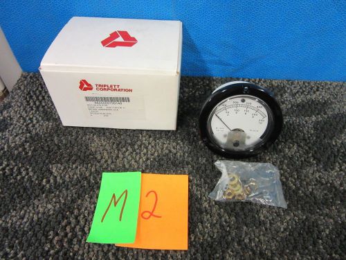 TRIPLETT LEVEL METER GAUGE DIAL 321-HR M-1239 DC MILITARY SURPLUS AMPERES NEW