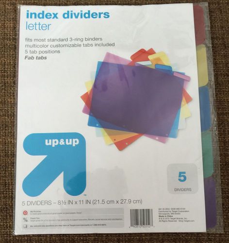 Up &amp; Up (Target) &#034;) 5 Dividers Total