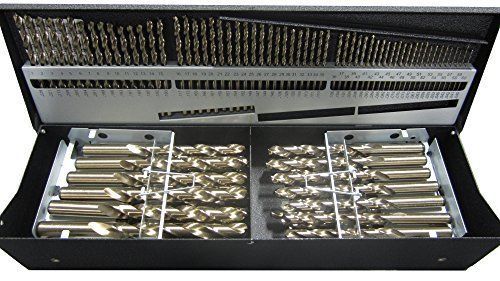 Precision Twist C115COMBCSET 115-Piece Cobalt Drill Set, 1/16-1/2 x 64 Ths,