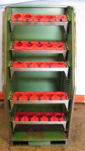 CAT40 CNC TOOLHOLDER 5 SHELF STORAGE CONTAINER 25 CAPACITY