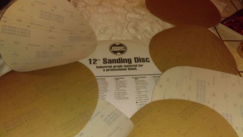 Lot of 6 12&#034; Sanding disc Velcro garnet 150 grid ShopSmith Shop Smith