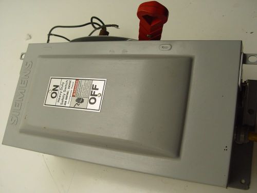 Siemens Heavy Duty Safety Switch 60A 600VAC 250VDC HF361J