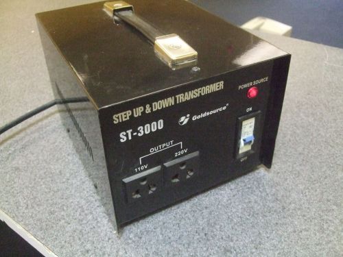 Goldstar st-3000 110-240 volt step up step down transformer #ic for sale