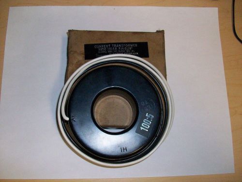 Simpson 100:5 A 50-400Hz 600V Class 10KV Donut Current Transformer 01297 NIB