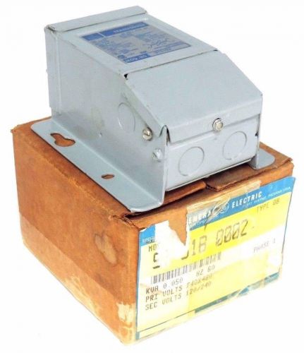 NIB GENERAL ELECTRICS 9T 51B 0002 TRANSFORMER .050KVA 60HZ PH 1 TYPE QB 9T51B2