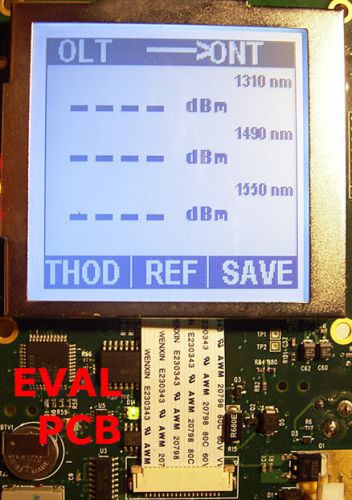 LCD Hantronix 160X160 Graphics with white LED backlight, Lot of 35 with Eval PCB