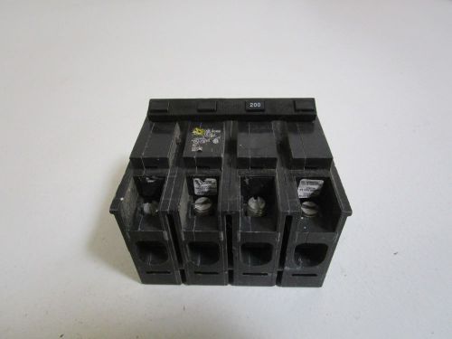 SQUARE D 200AMPS CIRCUIT BREAKER HOM2200 *USED*