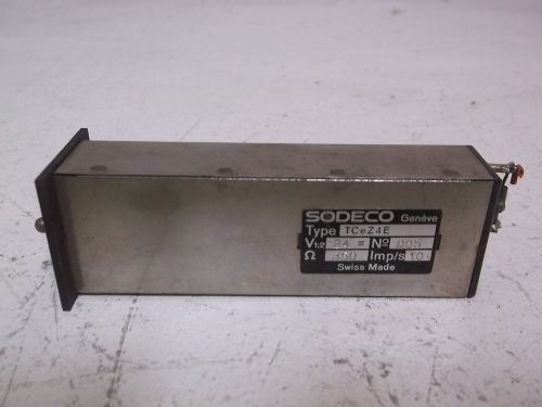 SODECO TCeZ4E IMPULSE COUNTER W/ RESET *USED*