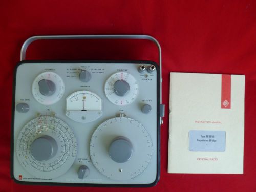 General Radio 1650B Impedance Bridge with Instruction Manual