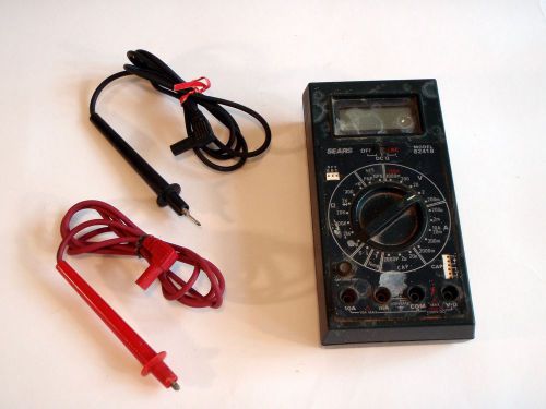 Sears Digital Multimeter Model 82418 Voltmeter w/ Leads / probes TESTED