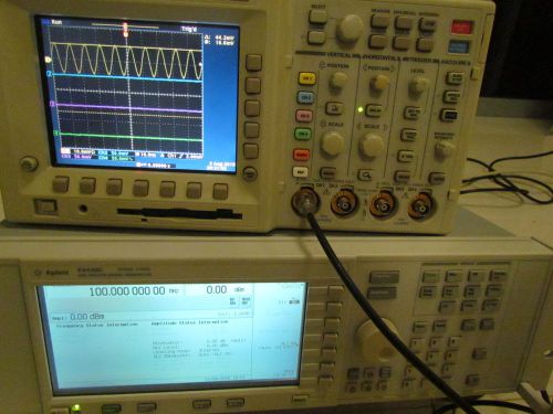 Hp agilent keysight e4438c 250khz - 3ghz esg vector signal generator cal w/ cert for sale