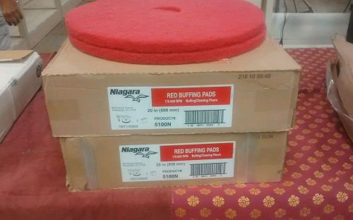 20&#039; niagara red buffing pads highest quality floor machine 2 cases for sale