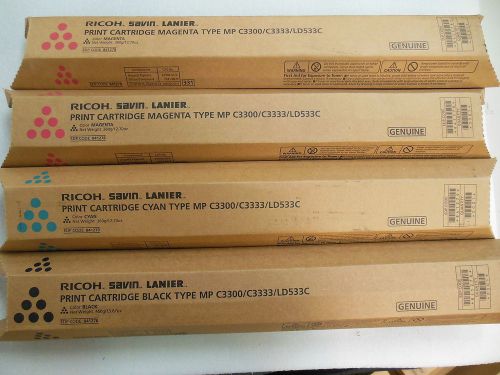 RICOH Savin Lanier Type MP C3300/C3333/LD533C Lot of 4 Assorted (See Description