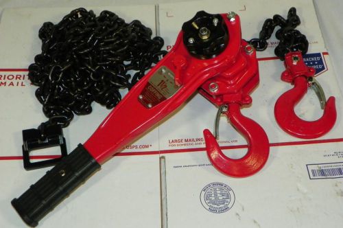 New COFFING Lever Chain Hoist 20ft Lift 3300 lb. Load Capacity LSB-3000B-20