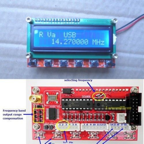 AD9850 6 Bands 0~55MHz DDS Signal Generator Digital HAM Radio RIT VFO SSB