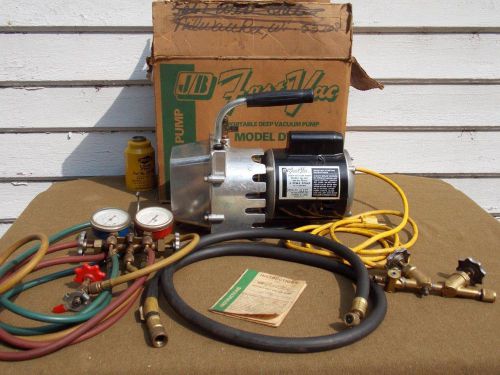 J/B Fast Vac Deep Vacuum Pump DV-85C 3 CFM 2 Stage Auto Air Conditioning Extras