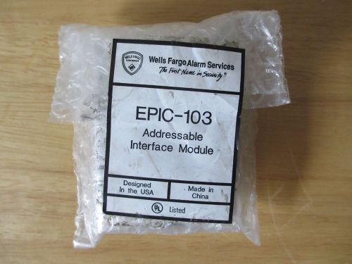 Wells Fargo Alarm EPIC-103 Addressable Interface Module, New