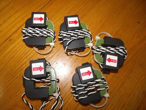 5 lot E-mon – Demon (D-Mon) 200AMP CT current transformers, meter sensor, NOS