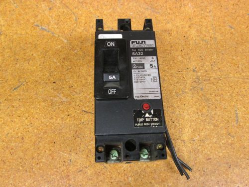 Fuji Electric SA32 5Amp 2Pole Auto Breaker AC220V 5kA Used