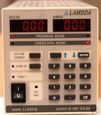 Lambda lls5018 dc power supply 0-18v @ 4.5a for sale