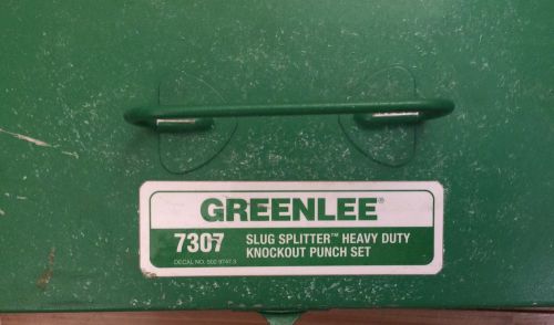 GREENLEE 7307 SLUG SPLITTER HEAVY DUTY KNOCKOUT PUNCH SET 1/2&#034;- 2&#034;