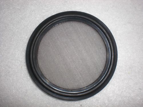 Viton Sanitary Tri-Clamp Screen Gasket, Black -2&#034; w/ 150 Mesh (316L Stainless)