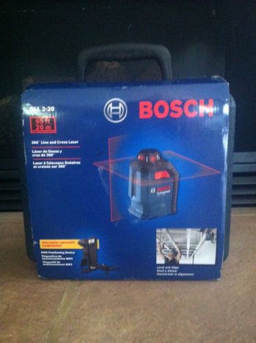 Bosch gll 2-20 360 degree self leveling line and cross laser..factory sealed for sale