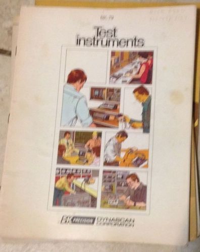 BK-79 Test Instruments B &amp; K Precision Dynascan Catalog 1978