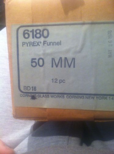 Corning Purex 60 Degree 6180 55mm Glass Lab Funnels