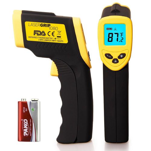 Etekcity Lasergrip 1080 Non-contact Digital Laser IR Infrared Thermometer Tem...