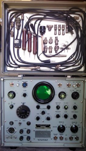 Us navy os-51 usm-24c oscilloscope w/ manual, all accessories, bureau of ships for sale