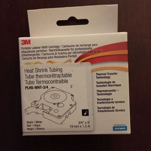 3M Plhs-Wht-3/4 Heat Shrink Tubing