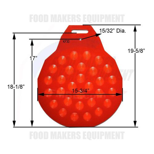 Erika / Rondo Stamp KF30 Red Rounding Plate. 30-Part