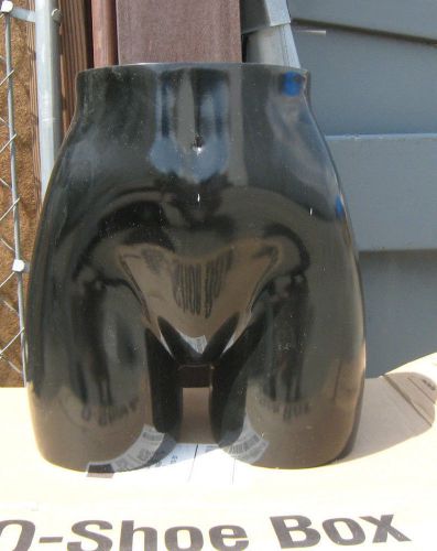 (used) mn-aa glossy black female buttocks and hip torso mannequin form (#4) for sale