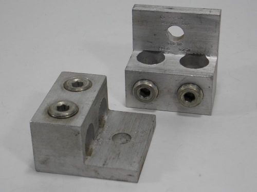 Lot of 2 good used ilsco d1986 mechanical lugs au-800 800-300 mcm al-cu for sale