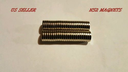 50 12x2mm 1/2&#034;x1/16&#034; n52 strong disc rare earth neodymium magnets for sale