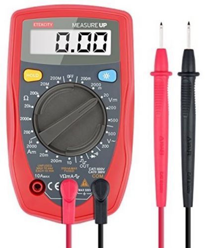 Etekcity msr-r500 digital multimeter, amp / ohm / volt meter, multi tester w/ for sale