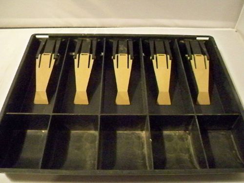 Cash Register Drawer~ Plastic ~ 5 Place Holders ~ GUC