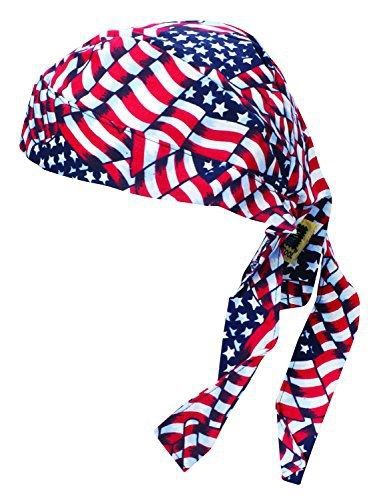 Fibre-Metal by Honeywelll FMSSD1 Supercool Cooling Doo-Rag Stars and Stripes