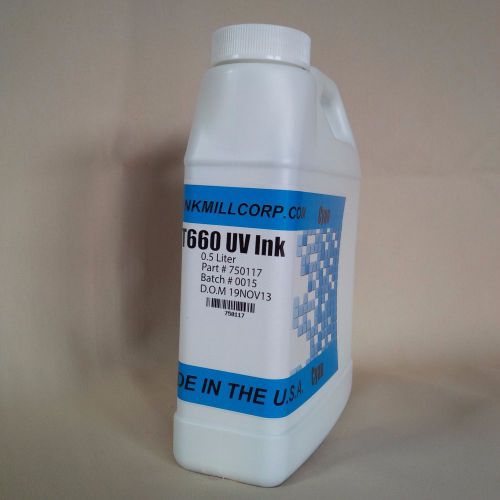 Rastek T660 Printer UV Ink - 1/2 ltr. CYAN (750117)