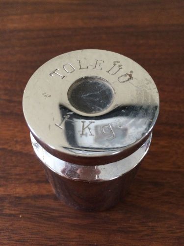 Vintage Toledo Calibration Weight 1kg square edge 