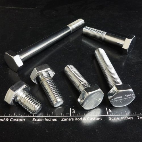 Chrome Hex Bolts/Tap Bolts M10-1.5 x various lengths