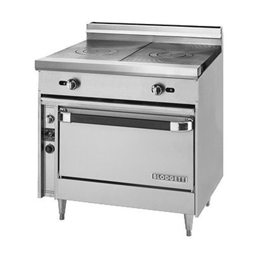 Blodgett bp-2fht-36c 36&#034; gas range (2) 18&#034; french tops convection oven... for sale