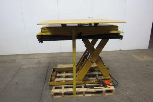 Advance lifts pm3536 3500lb. lift table 48&#034;x48&#034; turn table top 480v 10&#034;-46&#034;ht. for sale