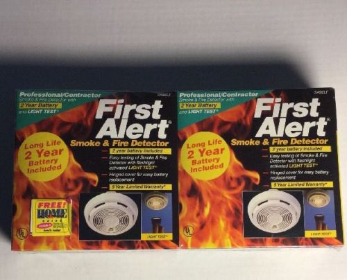 First Alert Professional/Contractor Smoke &amp; Fire Detector Alarm Model SA92LT NEW