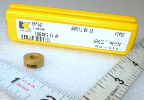 Kc850 1 pc rnmg4 circular cutting insert 1/2&#034; circ  kennametal 1160160 (loc15)) for sale