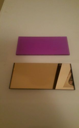 Aulektro gold mirror welding lens 2x 4.25 2pc shade 10 w/magenta magic drop in! for sale