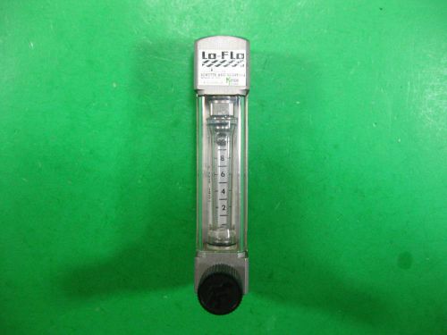 Lo-Flo Flow Meter Schutte and Koerting 0-10 Tube Size 5 -- Used --